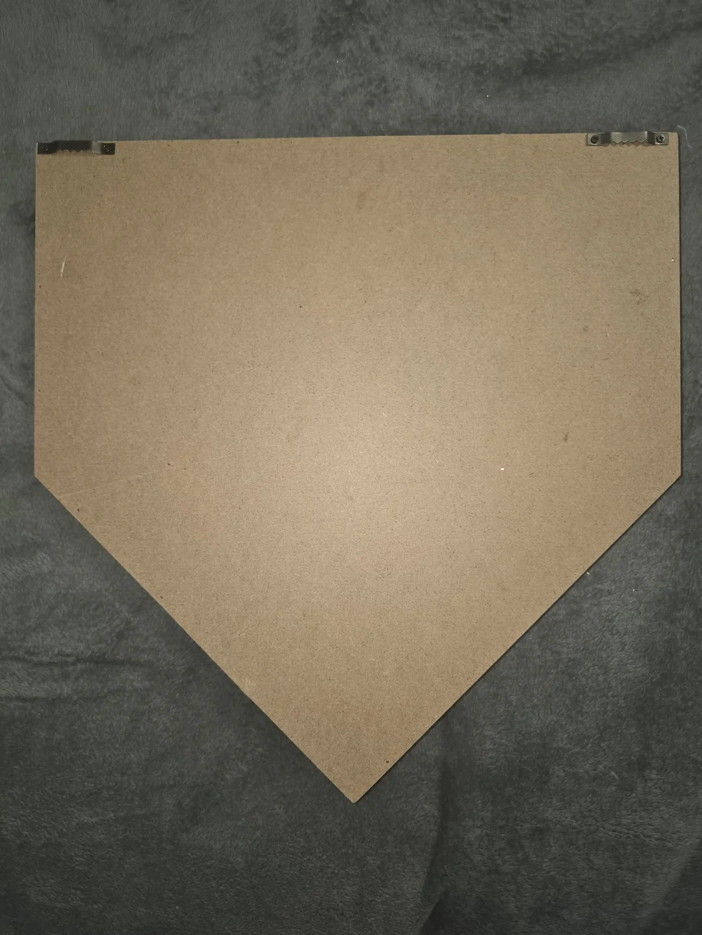 Baseball Home Plate Wall Shelf/Ring Holder - Red and White